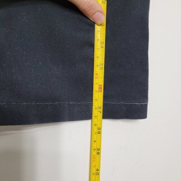 Style  Co Women's Navy Blue Comfy Soft Jean Cotton-Blend Wide Leg Pants Size 6 - Picture 9 of 11